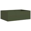 vidaXL Planter Olive Green 120x80x40 cm Steel