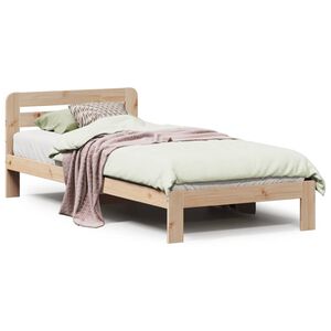 vidaXL Bed Frame without Mattress 90x200 cm Solid Wood Pine