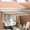 vidaXL Awning Retractable Manual Beige 300 x 250 x 165 cm Polyester