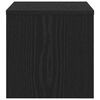 vidaXL Bedside Cabinet 2 pcs Black oak 40 x 40 x 30 cm Engineered wood