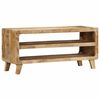 vidaXL TV Cabinet 105x46x32 cm Solid Wood Rough Mango