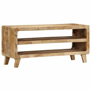 vidaXL TV Cabinet 105x46x32 cm Solid Wood Rough Mango