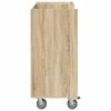 vidaXL Golf Cabinet with Wheel Plain Sonoma Oak 90 x 45 x 98 cm