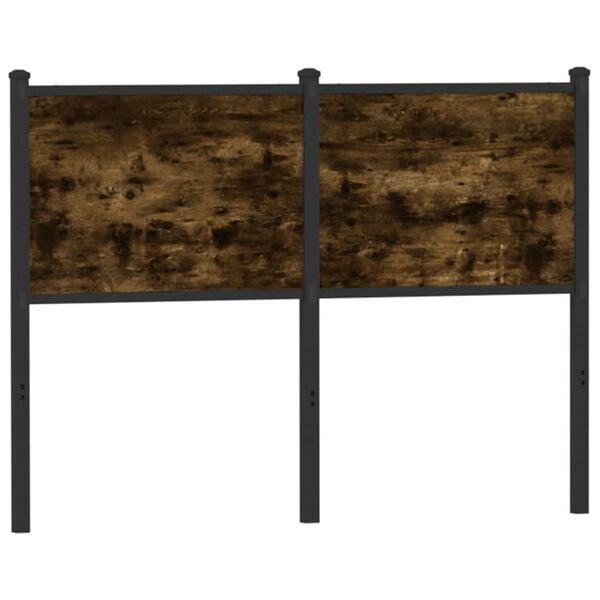 vidaXL Replace Headboard Smoked Oak 120 cm Engineered Wood and Steel