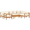 vidaXL 6 Piece Garden Sofa Set with Cushions Solid Wood Acacia