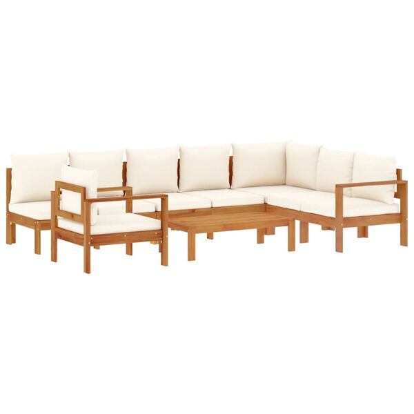vidaXL 6 Piece Garden Sofa Set with Cushions Solid Wood Acacia