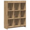vidaXL Bookcase 9-Tier 87.5 x 30 x 111 cm Engineered Wood Artisian Oak