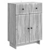 vidaXL Sideboard Grey Sonoma 66 x 34.5 x 90 cm Engineered Wood