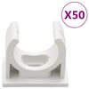 vidaXL Cable Trunkings with Clips Ø20 mm 30 m PVC