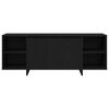 vidaXL TV Cabinet Black Oak 120 x 30 x 40.5 cm Engineered Wood