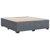 vidaXL Bed Frame without Mattress Dark Grey&nbsp;Super King Velvet