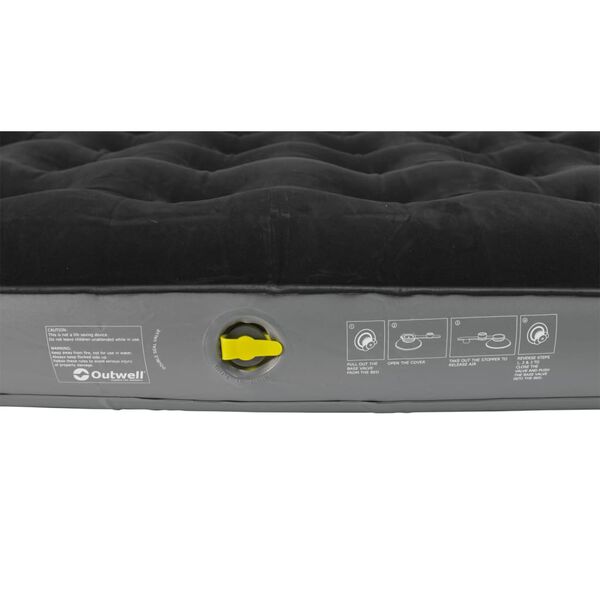 Outwell Air Mattress Classic Double Black & Grey