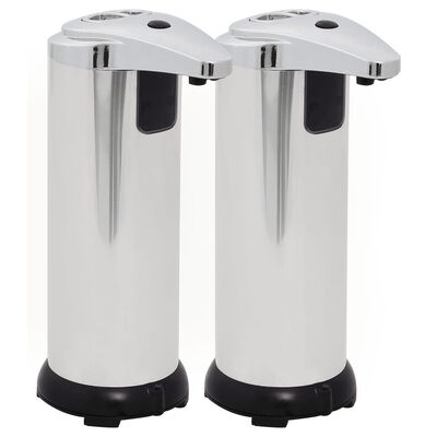 vidaXL Automatic Soap Dispensers 2 pcs Infrared Sensor 600 ml