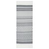 vidaXL Rug Grey and White 100x300 cm Cotton