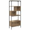 vidaXL Bookcase 7-Tier 76 x 33 x 188.5 cm Engineered Wood Artisan Oak
