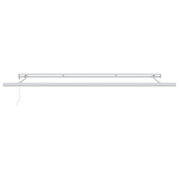 vidaXL Awning Frame Manual White 450 x 300 cm Aluminium