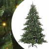 vidaXL Artificial Hinged Christmas Tree Green 240 cm PVC and Steel