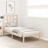 vidaXL Bed Frame without Mattress 75x190 cm Small Single Solid Wood