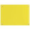 vidaXL Kitchen Backsplash Yellow 70 x 50 x 0.6 cm Tempered Glass