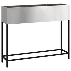 vidaXL Raised Garden Planter Silver 100 x 26 x 82 cm Stainless steel