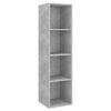 vidaXL 4 Piece TV Cabinet Set Concrete Grey Engineered Wood