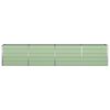 vidaXL Planter Pastel Green 385 x 50 x 77 cm Galvanised Steel