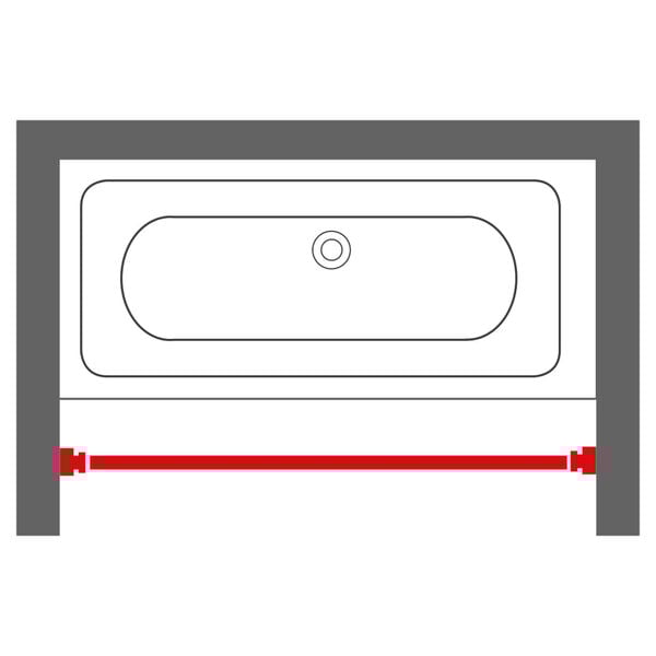 Sealskin Telescopic Shower Curtain Rod 255 cm Chrome