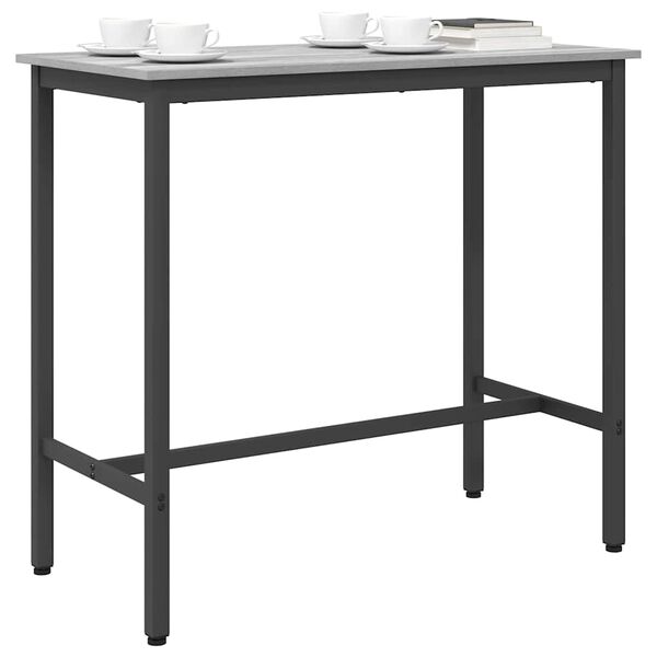 vidaXL Table Grey Sonoma 100 x 50 x 90.5 cm Engineered Wood and Steel