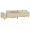vidaXL Sofa Set Cream Fabric