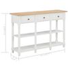 vidaXL Console Table White 120x30x76 cm MDF