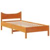 vidaXL Bed Frame with Drawers Wax Brown 75x190 cm Small Single Solid Wood Pine