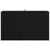 vidaXL Sideboard Black oak 100 x 33 x 59.5 cm Engineered wood
