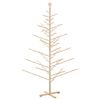 vidaXL Wooden Christmas Tree with Stand Natural 210 cm Solid pine wood