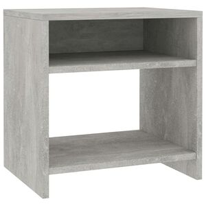vidaXL Bedside Cabinet Concrete Grey 40x30x40 cm Engineered Wood