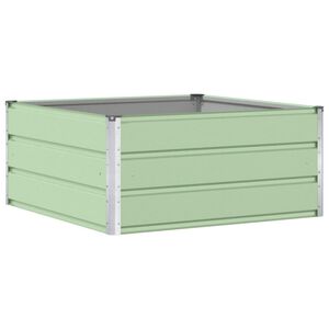 vidaXL Planter Pastel Green 100 x 100 x 45 cm Steel