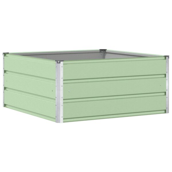 vidaXL Planter Pastel Green 100 x 100 x 45 cm Steel