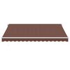 vidaXL Automatic Retractable Awning Brown 400x350 cm