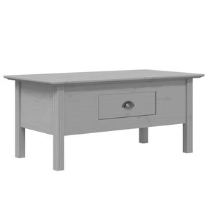 vidaXL Coffee Table "BODO" Grey 100x55x46 cm Solid Wood Pine