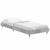 vidaXL Bed Frame without Mattress Concrete Grey 75x190 cm Small Single