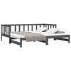 vidaXL Pull-out Day Bed without Mattress Grey 2x(90x190)cm