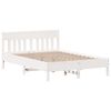 vidaXL Bed Frame without Mattress White 140x190 cm Solid Wood Pine