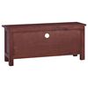 vidaXL TV Cabinet Classical Brown 100x30x45 cm Solid Mahogany Wood