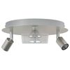 vidaXL Ceiling Spotlight Nickel 29 x 29 x 11 cm Steel and Glass