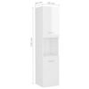 vidaXL Bathroom Furniture Set High Gloss White Engineered Wood