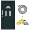 vidaXL Front Door Anthracite 98 x 198 cm PVC