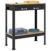 vidaXL Work Benches with Drawer Black 81 x 41 x 91 cm Engineered Wood