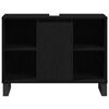 vidaXL Bathroom Cabinet Black 80 x 33 x 60 cm Engineered Wood
