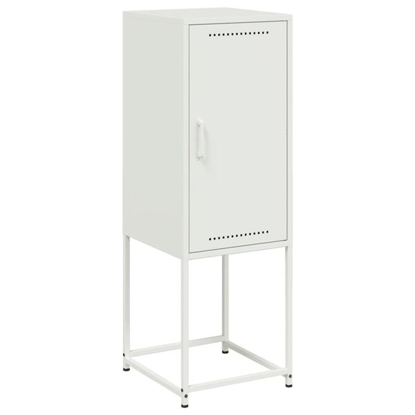 vidaXL Highboard White 36x39x107 cm Steel