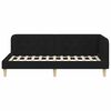 vidaXL Corner Bed Frame with Headboard Black 100 x 200 cm Fabric