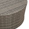 vidaXL Outdoor Coffee Tables Grey &Oslash; 68 x 30 cm Rattan